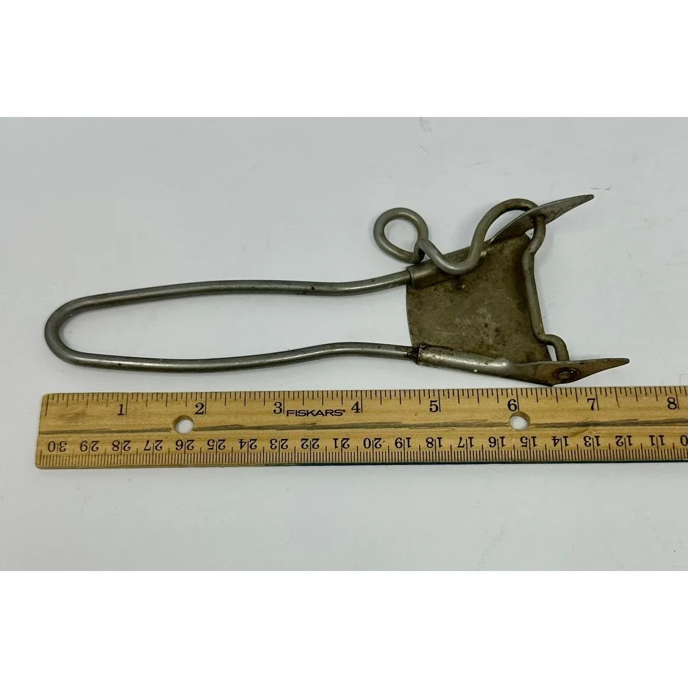 Vintage Pyrex Glass Pot Pan Gripper Handle Metal‎ Flame Logo Replacement Tool